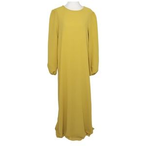 Womedisha chartreuse yellow green long sleeve maxi dress Medium